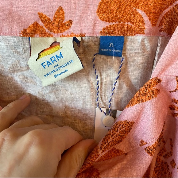 Closet Closes 11/1/22 Farm Rio Anthropologie Boho Floral Mini Dress NWOT - Picture 7 of 11